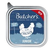 Szybkie dania obiadowe - Butcher's Original Junior, karma dla psa, z kurczakiem, pasztet, 150g - miniaturka - grafika 1