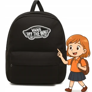 Plecak szkolny do szkoły Vans Old Skool sportowy do przedszkola czarny - Plecaki szkolne i tornistry - miniaturka - grafika 1