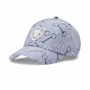 Ariat Czapka z daszkiem COTTON PRINT - charcoal bit print - Akcesoria jeździeckie - miniaturka - grafika 1