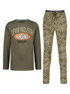 Piżamy chłopięce - Vingino Piżama w kolorze khaki - miniaturka - grafika 1