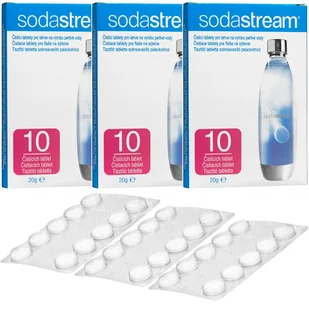 Tabletki odkamieniające SodaStream 10 tabletek 200g x3 - Akcesoria i części AGD - miniaturka - grafika 1