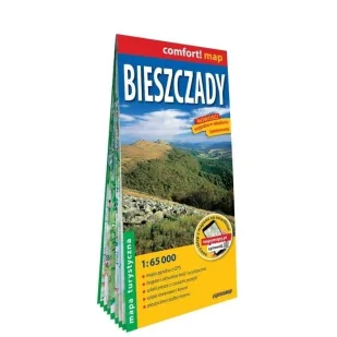 Comfort! map Bieszczady 1:65 000 laminowana - praca zbiorowa - Atlasy i mapy - miniaturka - grafika 1