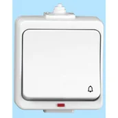 Wyłączniki światła i elektryczne - Wyłącznik zwierny dzwonek z podświetleniem WNT-7JS JANTAR - miniaturka - grafika 1