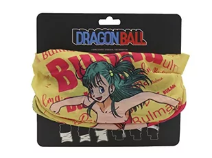 Dragon Ball rurowy szalik na szyję, wzór Bulma, żółty i czerwony, oficjalny produkt (CyP Brands) - Apaszki i szaliki damskie - miniaturka - grafika 1