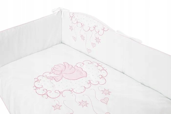 Pościel 100x135 Aniołek 3 cz. róż Belisima Baby