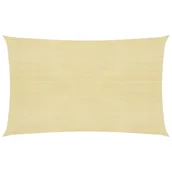 Parasole ogrodowe - vidaXL Żagiel przeciwsłoneczny, 160 g/m, beżowy, 3x5 m, HDPE vidaXL - miniaturka - grafika 1