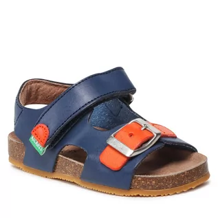Buty dla chłopców - Sandały Kickers - Fuxio 869513-30 M Marine Orange 101 - grafika 1
