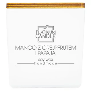 Świece - Świeca sojowa zapachowa MANGO Z GREJPFRUTEM I PAPAJĄ 220g - grafika 1