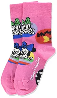Skarpetki damskie - Happy Socks Kids Daisy & Minnie Dot Sock, kolorowe i zabawne, Skarpety dla dzieci, Niebieski-Zielony-Różowy-Czerwony-Biały-Żółty (7-9Y) - grafika 1