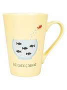 Szklanki - Villa d´Este Kubek "Be different" w kolorze żółtym do kawy - 300 ml - miniaturka - grafika 1