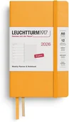 Kalendarze - KALENDARZ TYGODNIOWY Z NOTATNIKIEM LEUCHTTURM1917 POCKET (A6) 2026 POMARAŃCZOWY - miniaturka - grafika 1