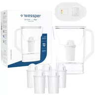 Dzbanki filtrujące - Dzbanek filtrujący do lodówki Wessper D3 Slim FutureFlow LED + 6x Filtr - miniaturka - grafika 1