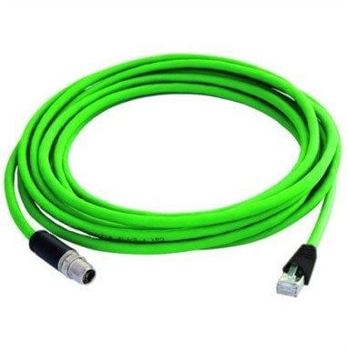 TELEGRTNER STX M12x1-RJ45 VL X-cod. Kat.6A, CP01CP05B-SFTP2607C7-1PUR-A0300, 3 m