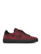 Półbuty damskie - Eva Minge Sneakersy EO-ELLA-WSDR13670 Bordowy - miniaturka - grafika 1
