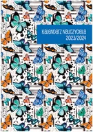 Kalendarze - kalendarz nauczyciela 2023/24 a5 tyg. pvc motyle - miniaturka - grafika 1