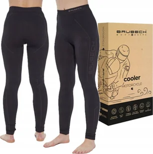 Brubeck LE1389W Spodnie damskie COOLER czarny M - Spodnie sportowe damskie - miniaturka - grafika 1