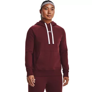 Damska bluza dresowa nierozpinana z kapturem UNDER ARMOUR Rival Fleece HB Hoodie - Kurtki i kamizelki sportowe damskie - miniaturka - grafika 1