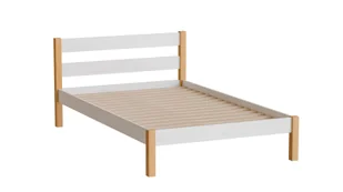 Łóżko Inka 120X200 Biały / Dąb Naturalny - Łóżka - miniaturka - grafika 1