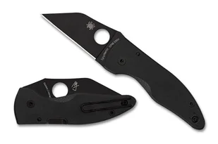 Nóż składany Spyderco MicroJimbo Black G10, Black DLC Plain CPM S30V by Michael Janich (C264GPBK) - Noże - miniaturka - grafika 1