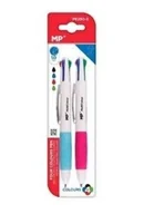 Długopisy - Długopis olejowy 1.0mm 4 kolory 2szt - miniaturka - grafika 1