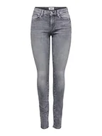 Spodnie damskie - ONLY Damskie spodnie jeansowe Shape Rurka wąskie nogawki Slim-Fit, szary denim, 32W / 30L - miniaturka - grafika 1