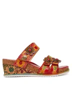 Klapki i japonki damskie - Laura Vita Klapki Bonito 19 Czerwony - miniaturka - grafika 1