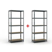 Regały biurowe - B2B Partner Regał półkowy 2000 x 900 x 400 mm, nośność 175 kg 1+1 GRATIS 540046 - miniaturka - grafika 1