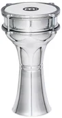 Instrumenty perkusyjne - Meinl Percussion meinl Percussion HE-101 aluminium Darbuka z tworzywa sztucznego futra (gładka), średnica 14,92 cm (5 7/8 cala), srebrny HE101 - miniaturka - grafika 1