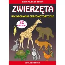 Zwierzęta. Kolorowanki grafomotoryczne - Edukacja przedszkolna - miniaturka - grafika 1