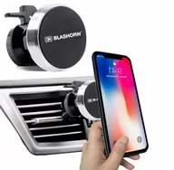 Uchwyty samochodowe do telefonów - Samsung Uchwyt samochodowy magnetyczny do kratki do Iphone - miniaturka - grafika 1