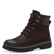 Kozaki damskie - Marco Tozzi Damskie buty Bootie Laced 2-26260-43, modne kozaki, Cafe Comb, 36 EU, Cafe Comb, 36 EU - miniaturka - grafika 1