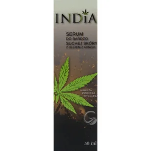 India COSMETICS serum do bardzo suchej skóry twarzy i dłoni z olejem z konopi 50 ml - Kremy i maski do rąk - miniaturka - grafika 3