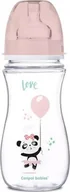 Butelki dla niemowląt - Canpol Butelka 300 ml EasyStart Exotic Animals róż 35/222 Canpol babies - miniaturka - grafika 1