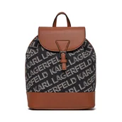 Plecaki - Plecak KARL LAGERFELD 236W3036 Black/Brandy A925 - miniaturka - grafika 1