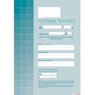 Szkolne artykuły papiernicze - Michalczyk i Prokop Dziennik budowy A4 - miniaturka - grafika 1
