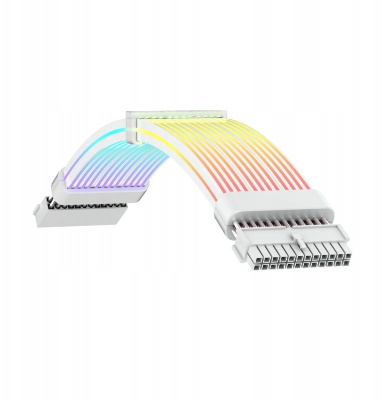 GameMax Gamemax PSU Extension cable MB 24PIN-B White MB 24PIN-W