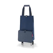 Torby i wózki na zakupy - Wózek Foldabletrolley, Herringbone, 30 L, Dark Blue, Reisenthel - miniaturka - grafika 1