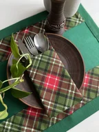 Akcesoria do sztućców - Kieszonka na sztućce z plamoodpornego materiału zielona - miniaturka - grafika 1