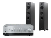 Zestawy stereo - Yamaha R-N800A (srebrny) + Diva 5 (czarny) - miniaturka - grafika 1