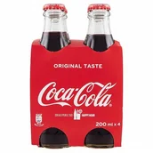 Napoje gazowane - Napój gazowany Coca Cola 4x200ml - Coca Cola - miniaturka - grafika 1