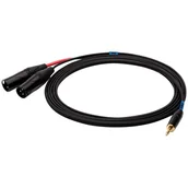 Kable - XLR SSQ SSQ MIXLR1 - kabel jack stereo 3,5mm - 2x męski- 1metr - miniaturka - grafika 1