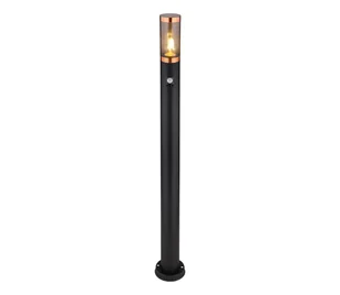 Globo 3159BCS-Zewn. lampa z czujnikiem BOSTON 1xE27/15W/230V IP44 110cm czarny/miedź - Lampy ogrodowe - miniaturka - grafika 1