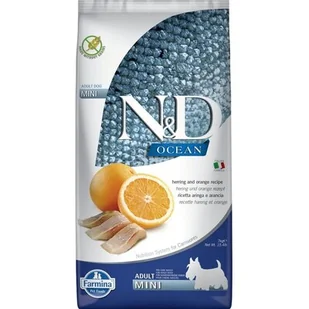 Karma dla psa FARMINA N&D Ocean Śledź i pomarańcza Adult Mini 7 kg - Sucha karma dla psów - miniaturka - grafika 1