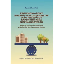 Zrównoważony rozwój przedsiębiorstw jako przedmiot raportowania niefinansowego - Prawo - miniaturka - grafika 1