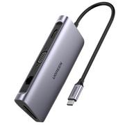 Huby USB - Ugreen Ugreen 9w1 wielofunkcyjny HUB USB 3.2 Gen. 1 HDMI (4K@60Hz) VGA (Full HD@60Hz) Ethernet czytnik kart TF/SD PD 100W USB Typ C PD szary (CM179) - miniaturka - grafika 1