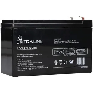Extralink EXTRALINK BEZOBSŁUGOWY AKUMULATOR AGM 12V 7,2AH EX.6327 - Baterie do zasilaczy awaryjnych UPS - miniaturka - grafika 1