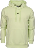 Bluzy męskie - Adidas Bluza męska adidas Essentials FeelVivid Cotton Hoodie zielona HE4359 S - miniaturka - grafika 1