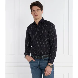 BOSS Koszula H-HANK-kent-C1-214 | Slim Fit - Koszule męskie - miniaturka - grafika 1