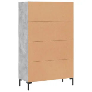 Wysoka szafka, szarość betonu, 69,5x31x115 cm Lumarko! - Szafki do salonu Wysoka szafka, szarość betonu, 69,5x31x115 cm Lumarko! - Szafki do salonu - miniaturka - grafika 9
