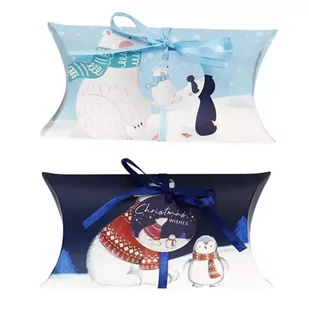 Pudełka składane pillow box 2szt - Opakowania i torebki na prezenty - miniaturka - grafika 1